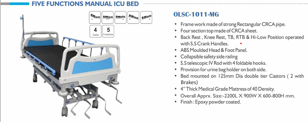 Five Functions Electrical ICU Bed